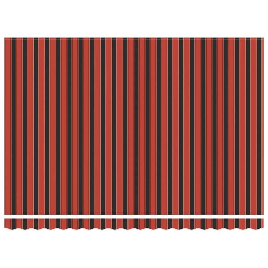 Auvent rétractable orange et marron 4,5x3 m tissu et aluminium - 6
