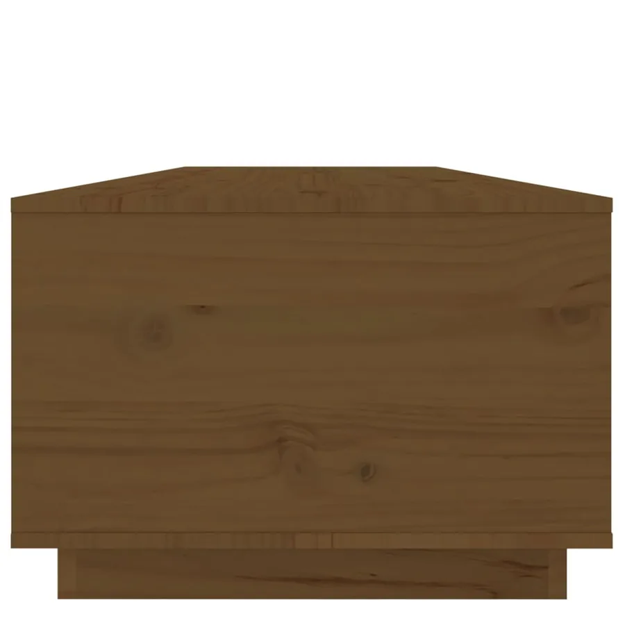 Table basse Marron miel 100x50x35 cm Bois massif de pin - 8