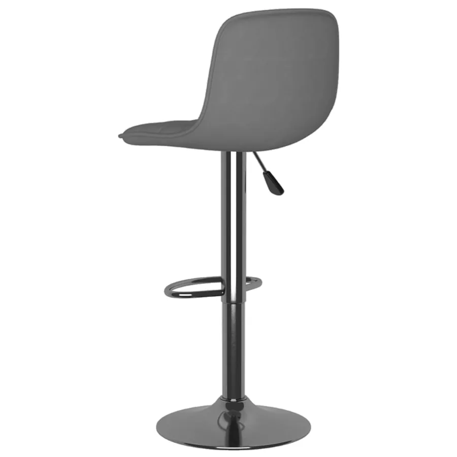 Tabourets de bar lot de 2 gris clair tissu - 6