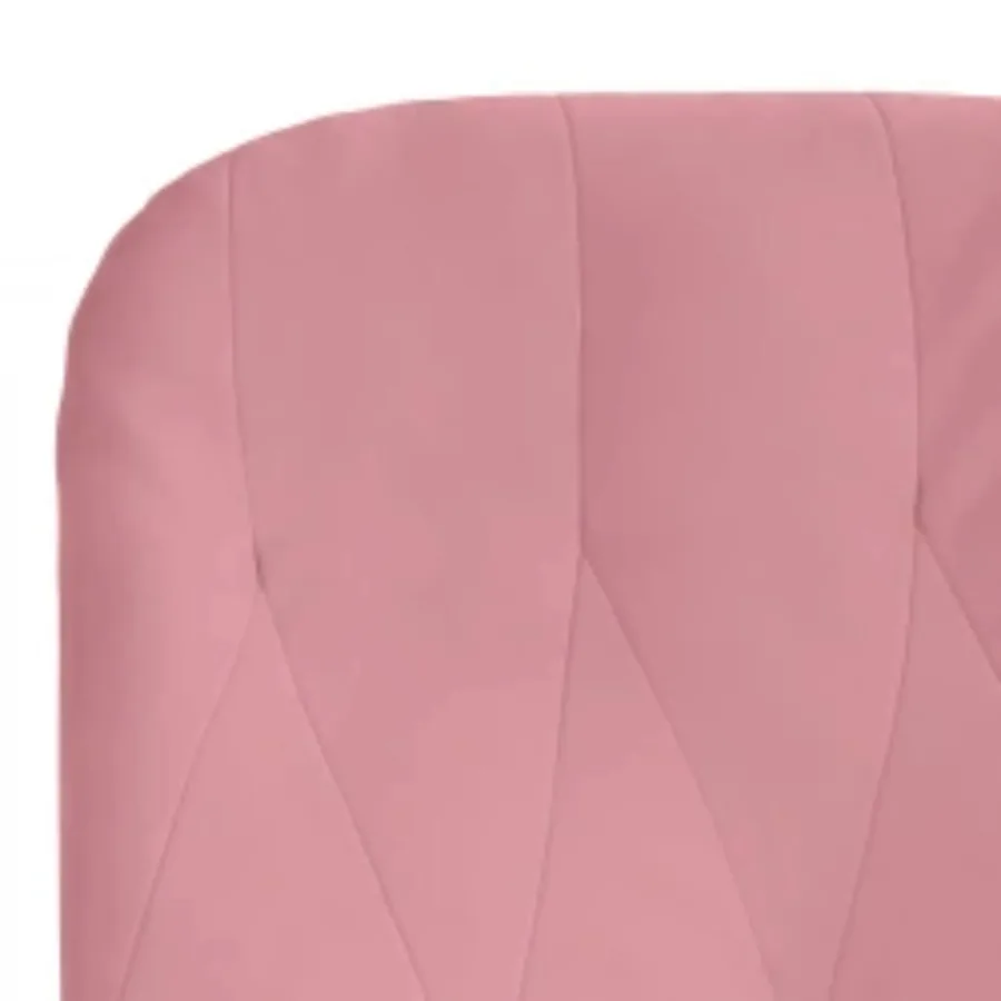 Chaise de relaxation avec repose-pied Rose Velours - 5