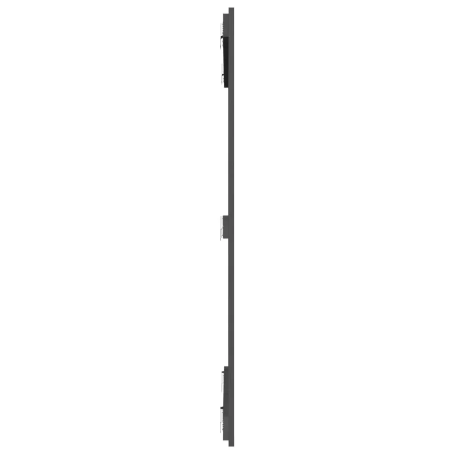Tête de lit murale Gris 108x3x110 cm Bois massif de pin - 5