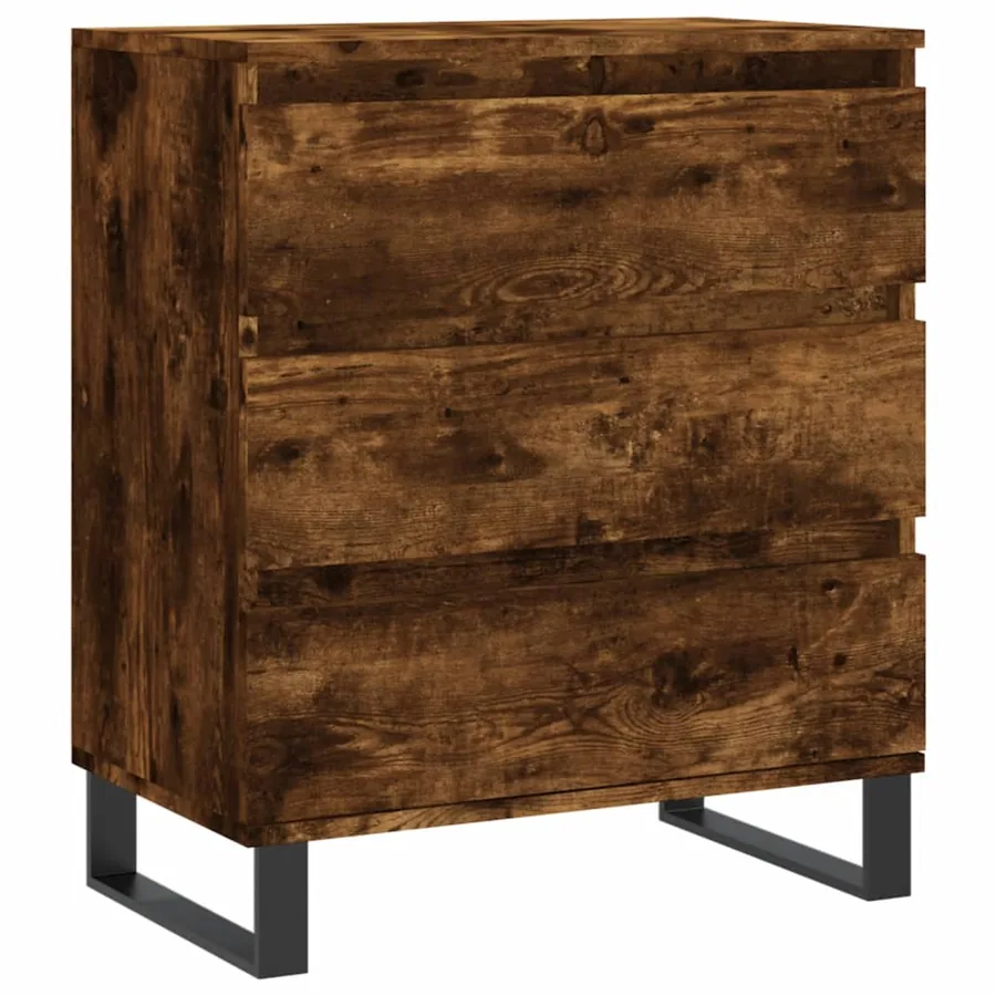 Buffet Chêne fumé 60x35x70 cm Bois d'ingénierie - 2