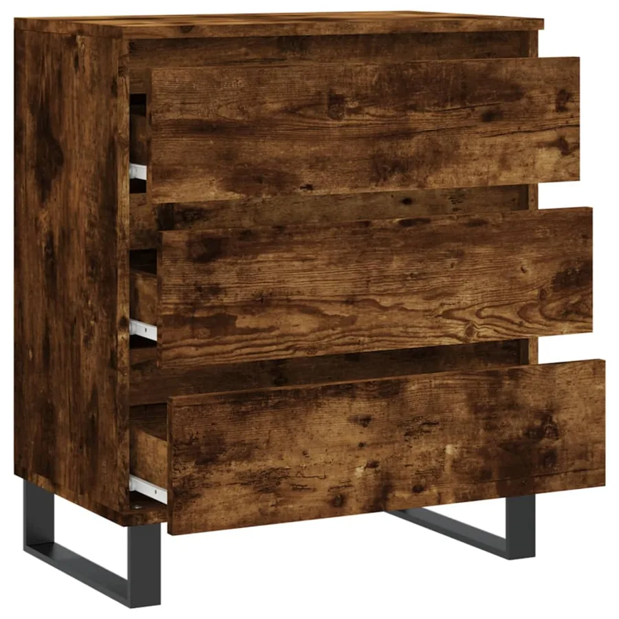 Buffet Chêne fumé 60x35x70 cm Bois d'ingénierie - 6