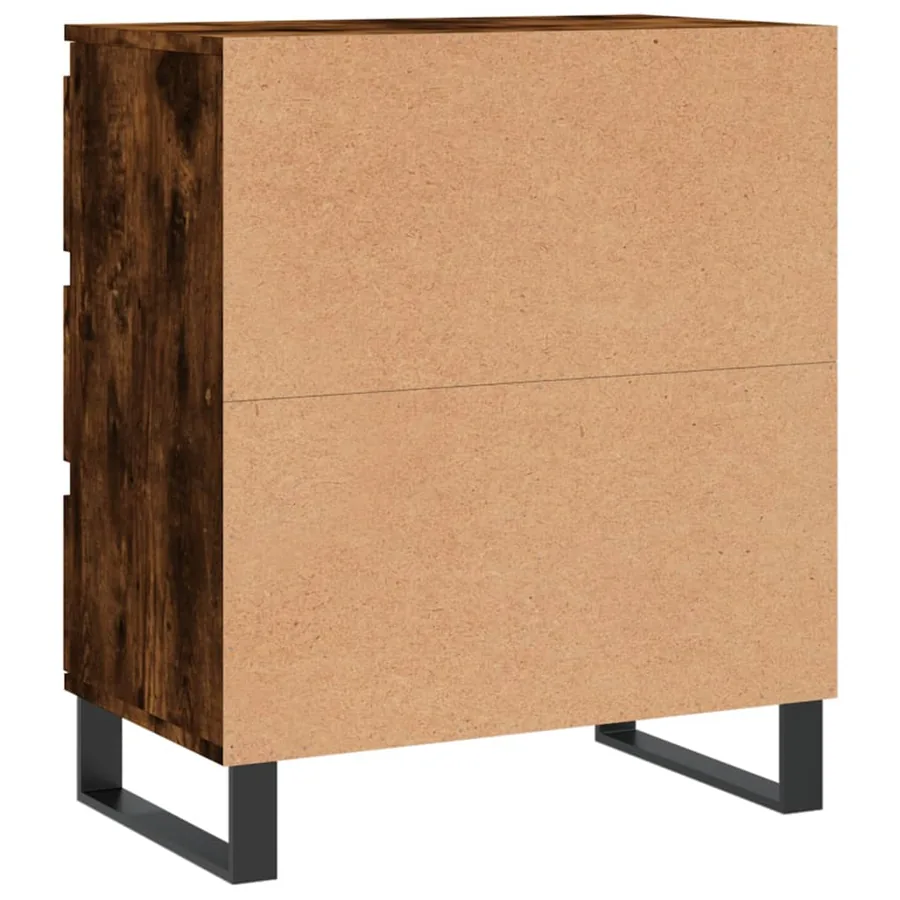 Buffet Chêne fumé 60x35x70 cm Bois d'ingénierie - 8