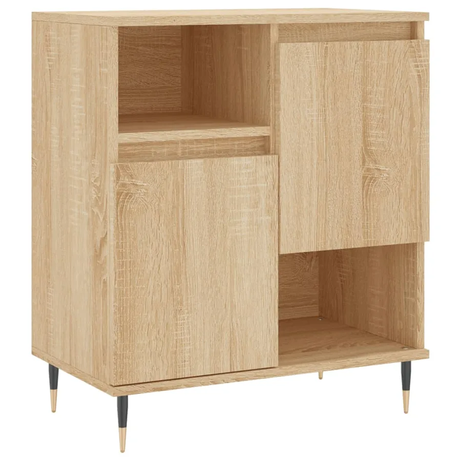 Buffets 3 pcs Chêne sonoma Bois d'ingénierie - 5
