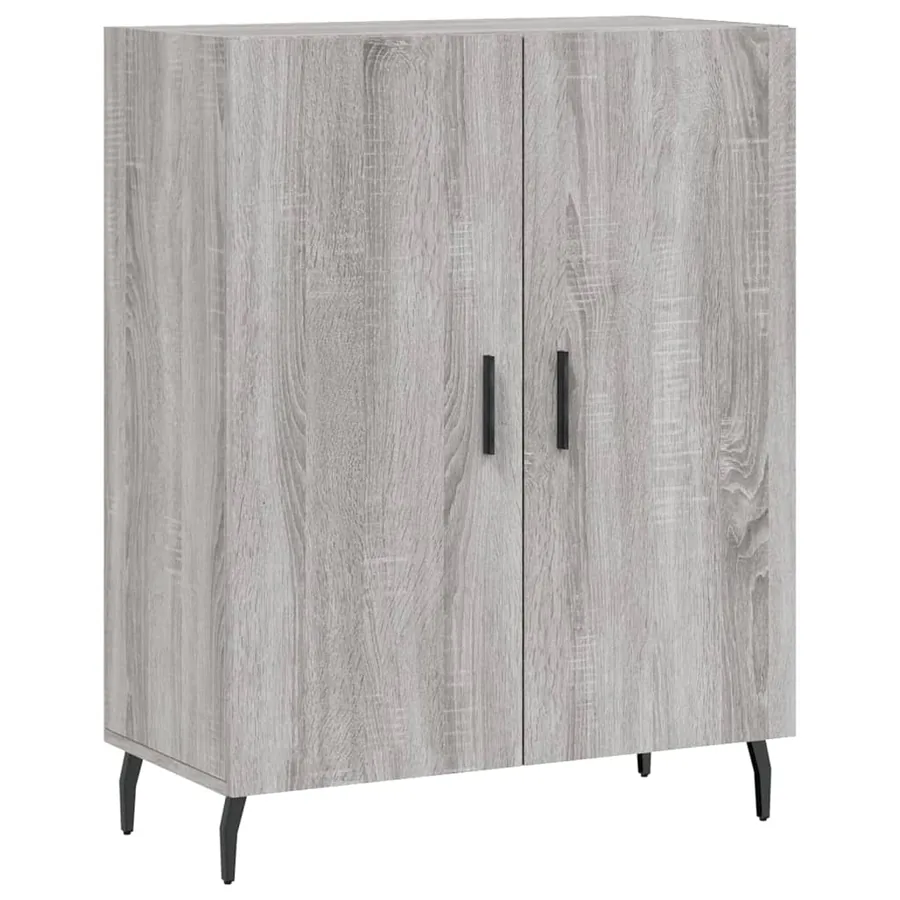 Buffet sonoma gris 69,5x34x90 cm bois d'ingénierie - 2