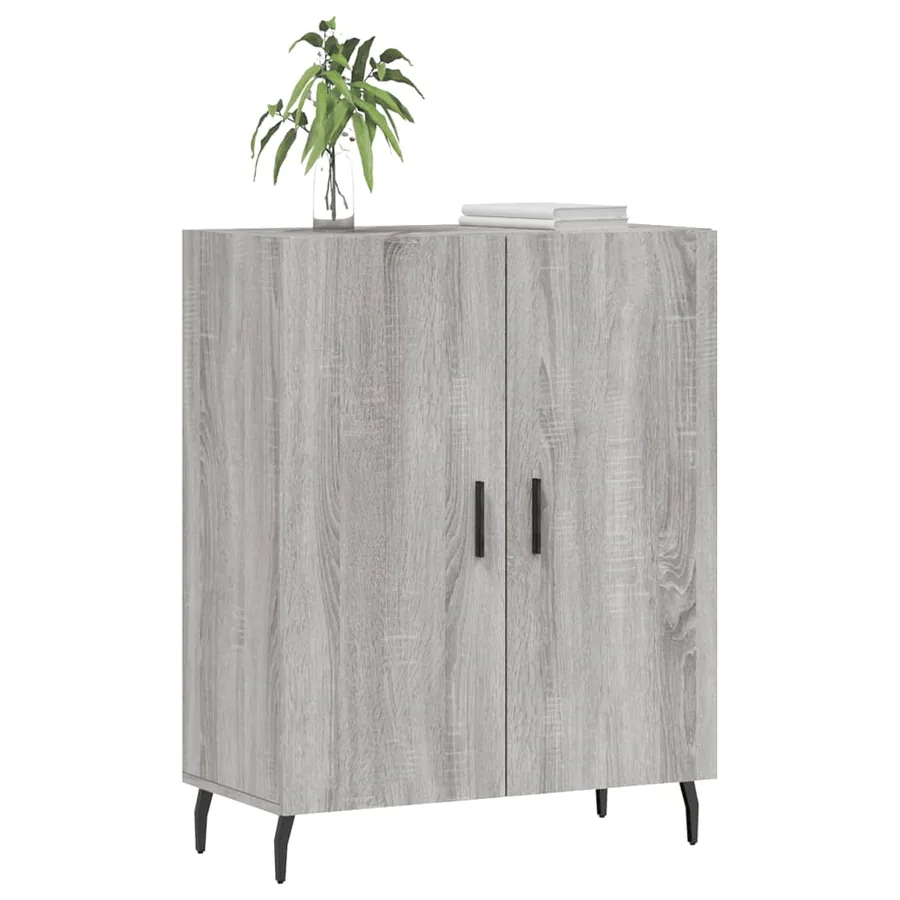 Buffet sonoma gris 69,5x34x90 cm bois d'ingénierie - 3