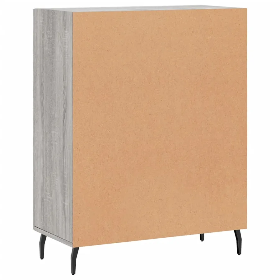 Buffet sonoma gris 69,5x34x90 cm bois d'ingénierie - 8
