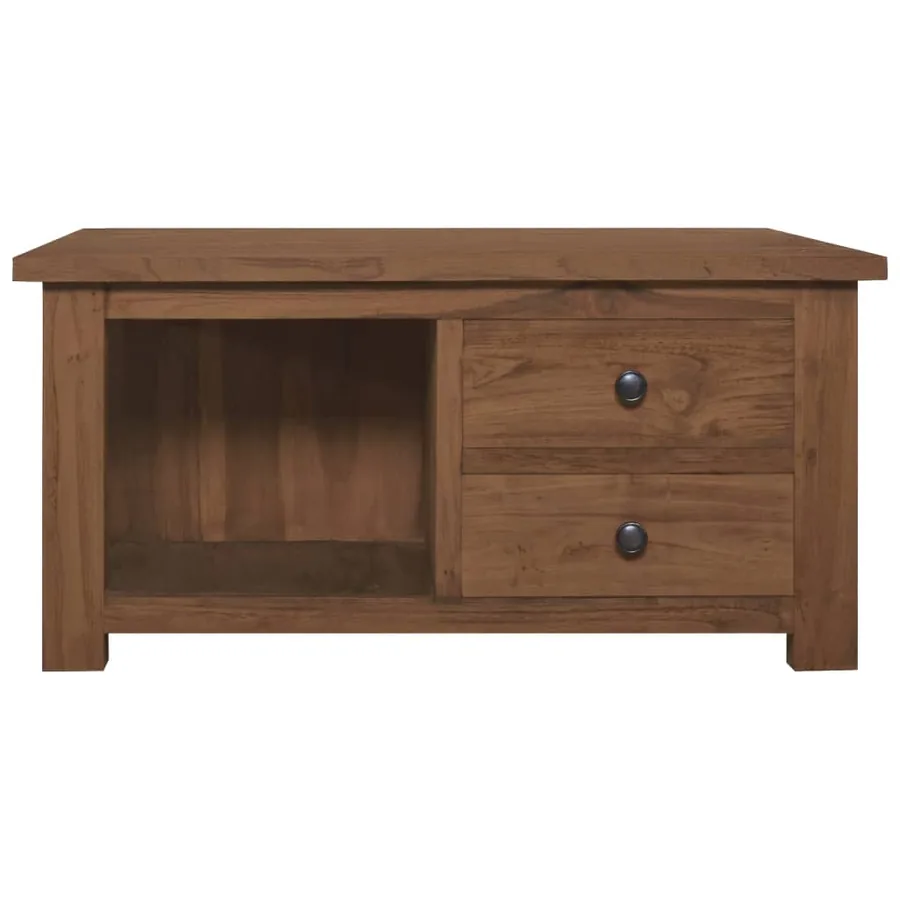 Table basse 68x68x33 cm Bois de teck solide - 3