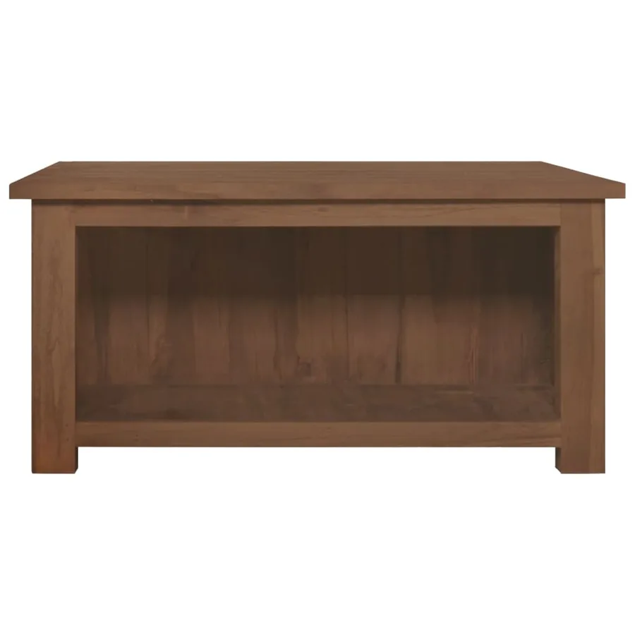 Table basse 68x68x33 cm Bois de teck solide - 4