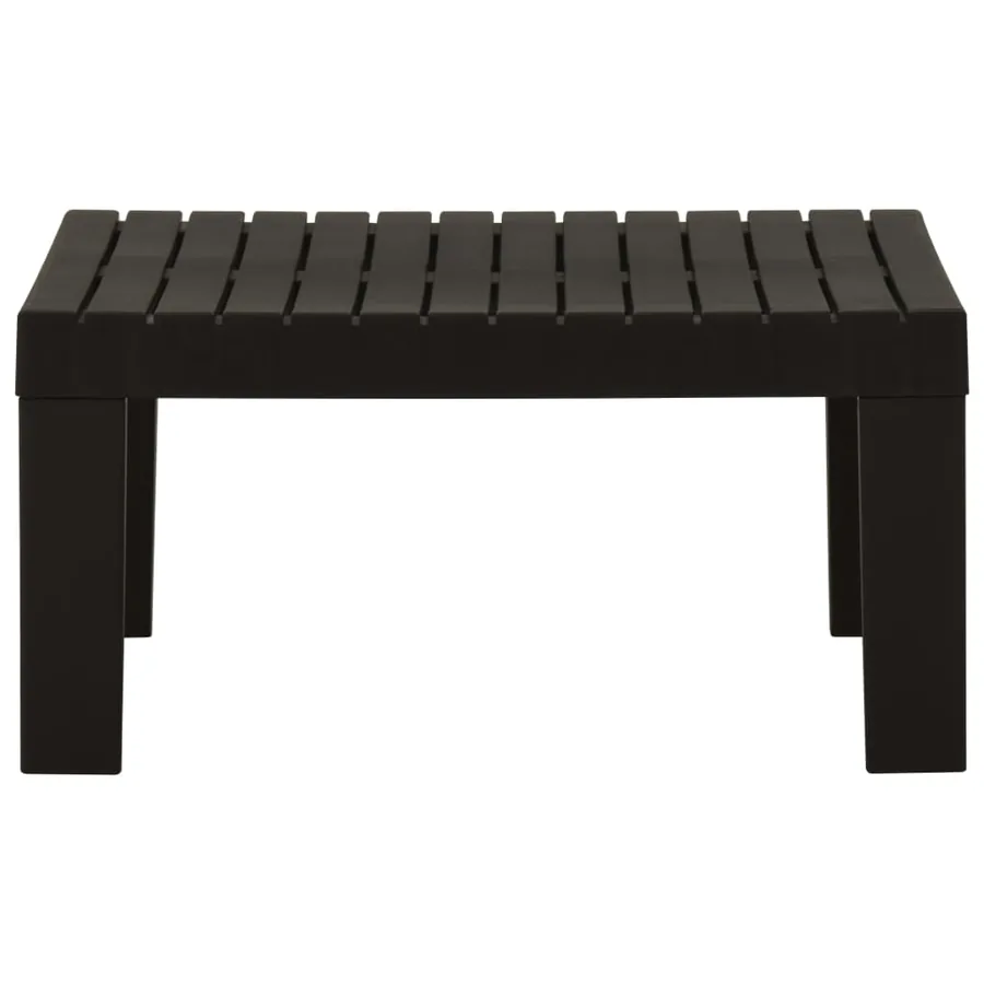 Salon de jardin 2 pcs avec coussins Plastique Gris - 5