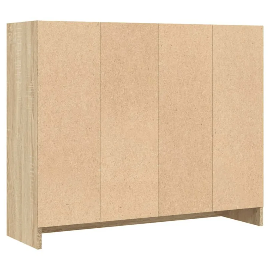 Buffet chêne sonoma 91x28x75 cm bois d'ingénierie - 8