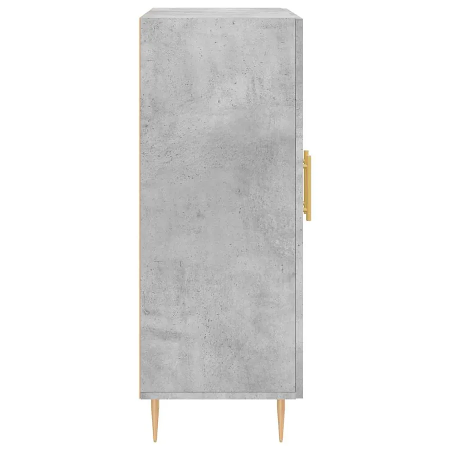 Buffet gris béton 69,5x34x90 cm bois d'ingénierie - 7
