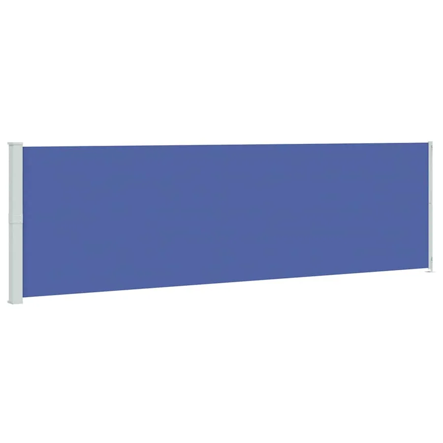 Auvent latéral rétractable de patio 180x600 cm Bleu - 2