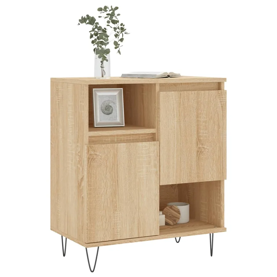 Buffet Chêne sonoma 60x35x70 cm Bois d'ingénierie - 3