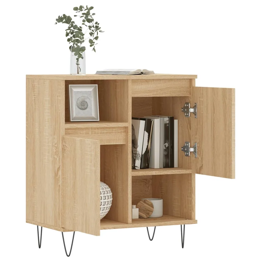 Buffet Chêne sonoma 60x35x70 cm Bois d'ingénierie - 4
