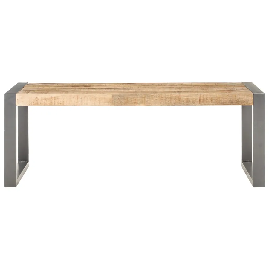 Table basse 110x60x40 cm Bois de manguier brut - 2