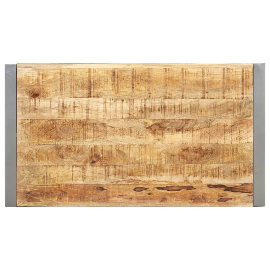 Table basse 110x60x40 cm Bois de manguier brut - 3