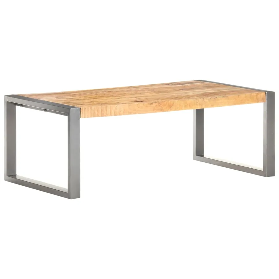 Table basse 110x60x40 cm Bois de manguier brut - 8