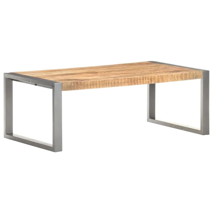 Table basse 110x60x40 cm Bois de manguier brut - 9