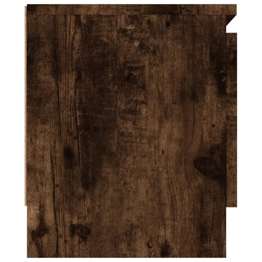 Meuble TV avec porte Chêne fumé 102x30x36 cm - 7