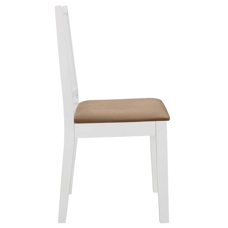 Mobilier de salle à manger 5 pcs MDF Blanc - 7