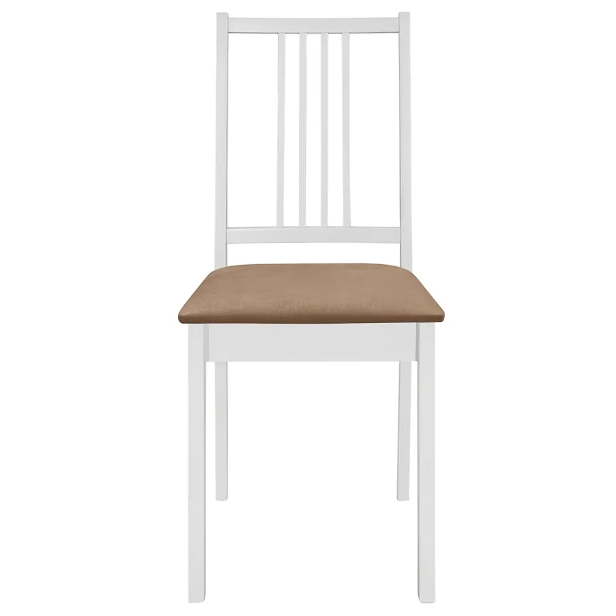 Mobilier de salle à manger 5 pcs MDF Blanc - 9