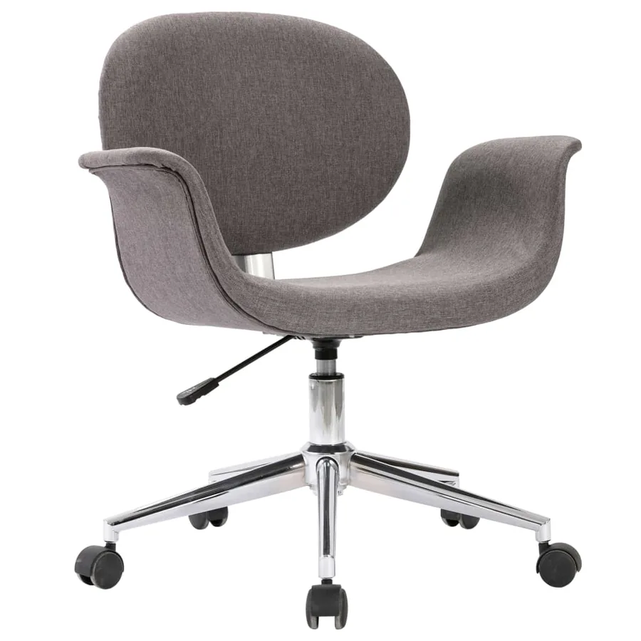 Chaise pivotante à manger Gris Tissu - 2