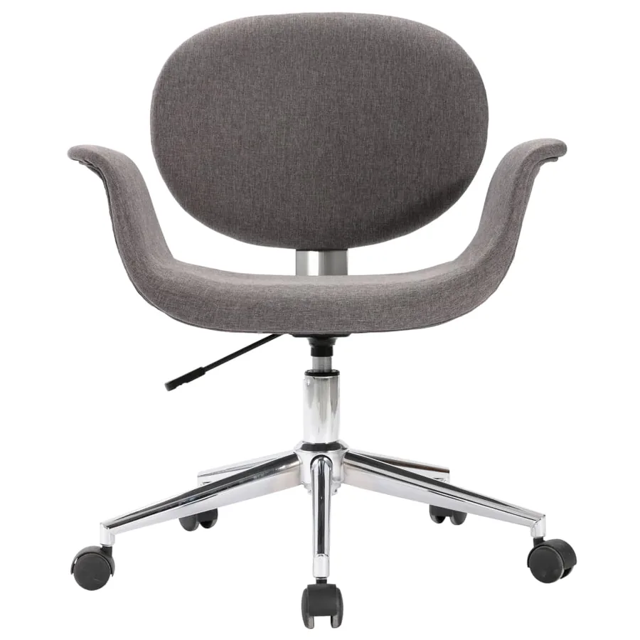 Chaise pivotante à manger Gris Tissu - 3
