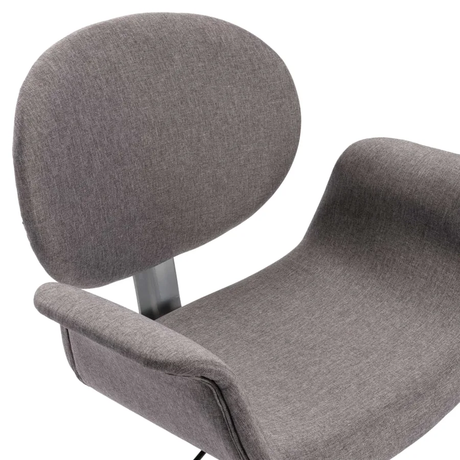 Chaise pivotante à manger Gris Tissu - 7