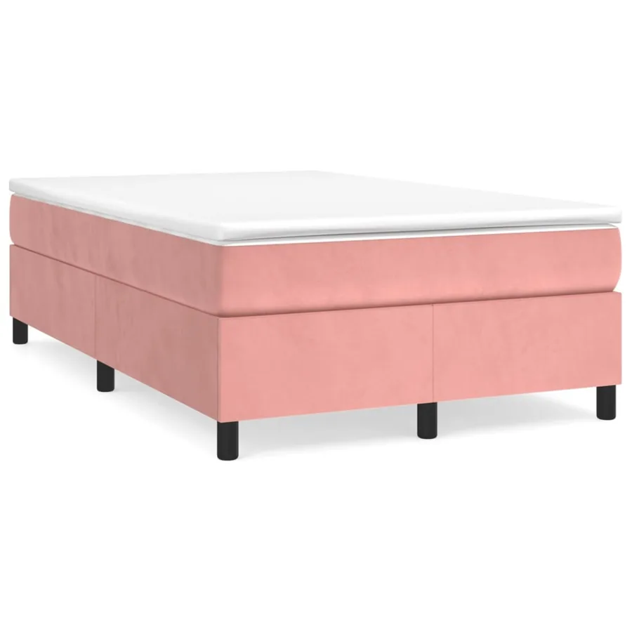 Sommier à lattes de lit avec matelas Rose 120x200 cm Velours - 2