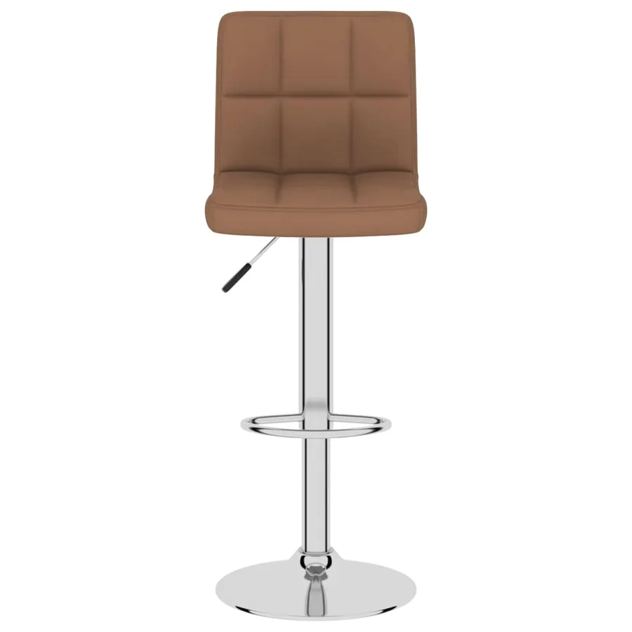 Tabourets de bar lot de 2 marron tissu - 4