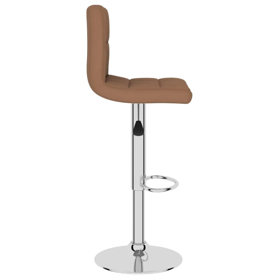 Tabourets de bar lot de 2 marron tissu - 5