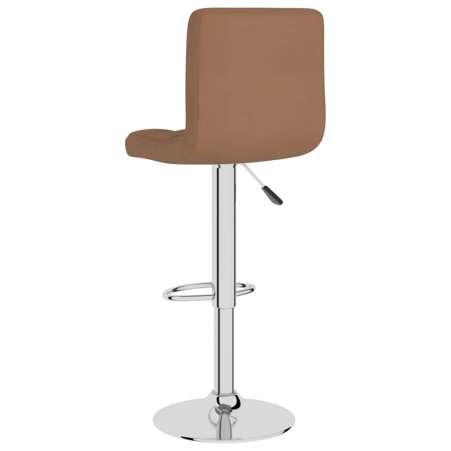 Tabourets de bar lot de 2 marron tissu - 6
