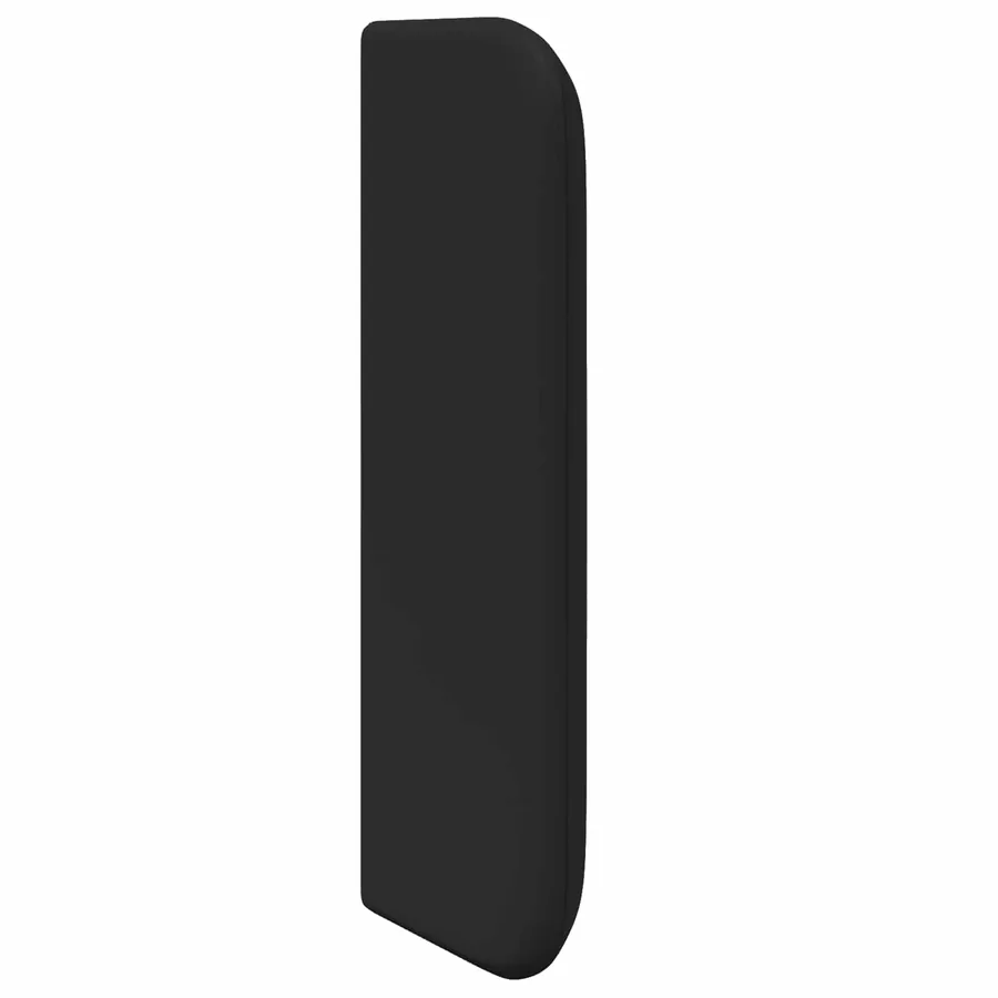 Oreille de tête de lit Noir 40,5 x 40,5 x 4 cm PVC - 5