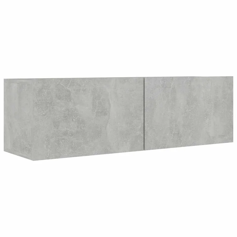 Ensemble de meubles TV 4 pcs Gris béton Bois d'ingénierie - 5