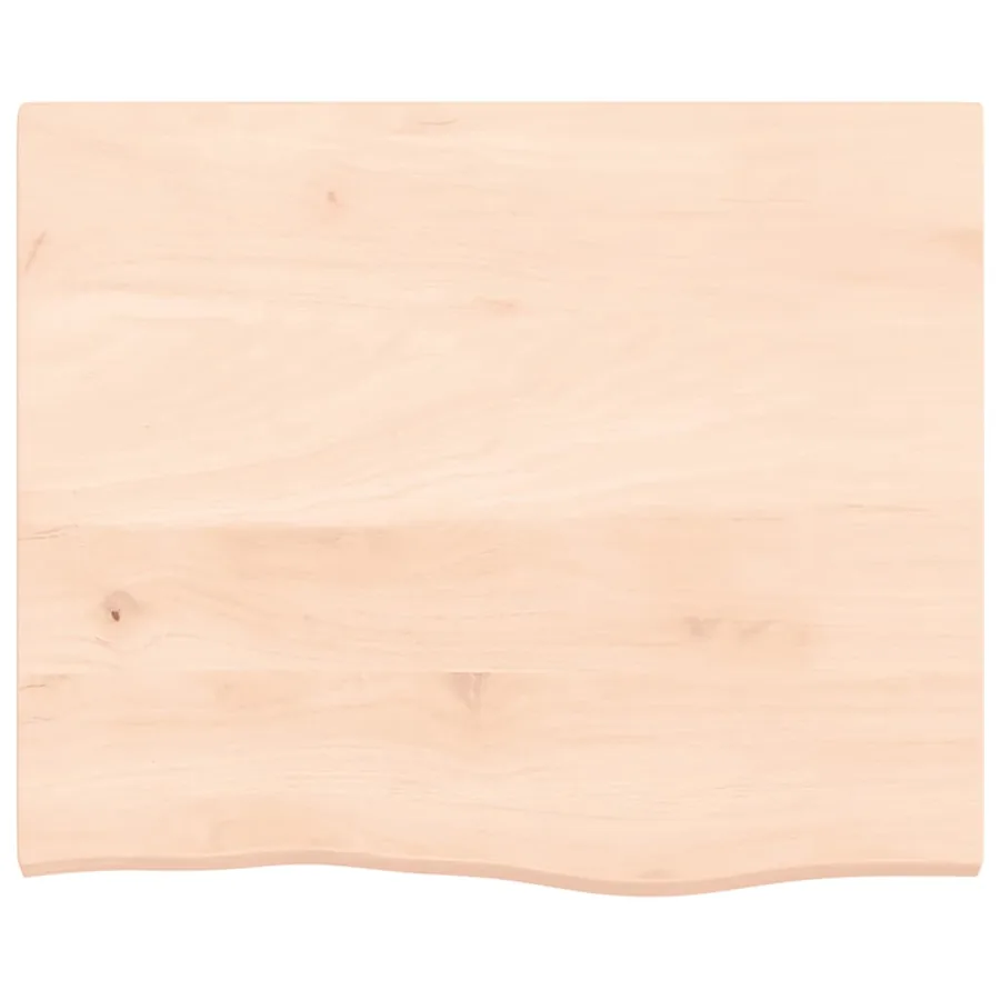 Étagère murale 60x50x2 cm bois de chêne massif non traité - 4