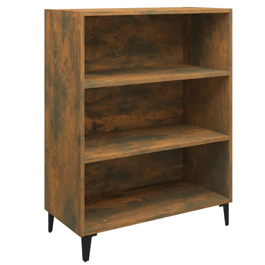 Buffet Chêne fumé 69,5x32,5x90 cm Bois d'ingénierie - 2