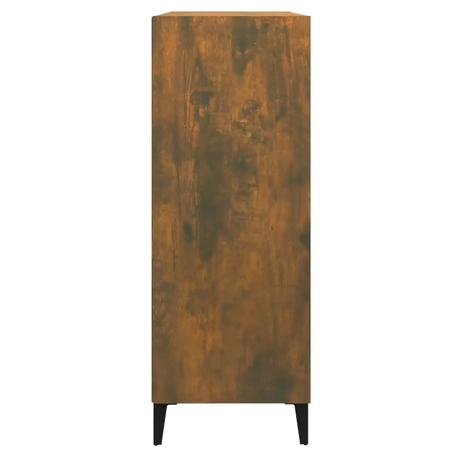 Buffet Chêne fumé 69,5x32,5x90 cm Bois d'ingénierie - 4
