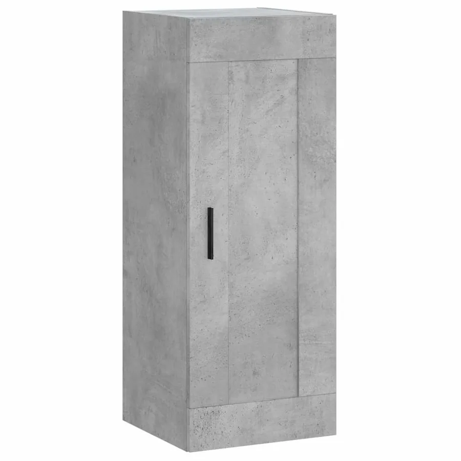 Buffet haut Gris béton 34,5x34x180 cm Bois d'ingénierie - 8