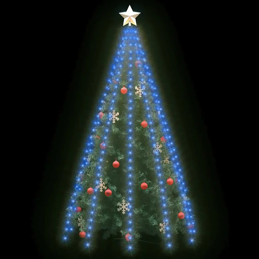 Guirlande lumineuse d'arbre de Noël 300 LED Bleu 300 cm - 3