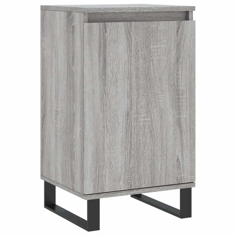 Buffet sonoma gris 40x35x70 cm bois d'ingénierie - 2
