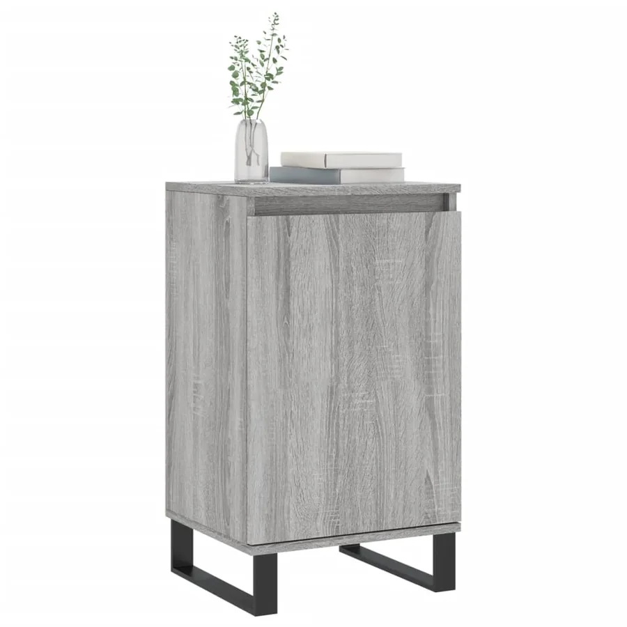 Buffet sonoma gris 40x35x70 cm bois d'ingénierie - 3