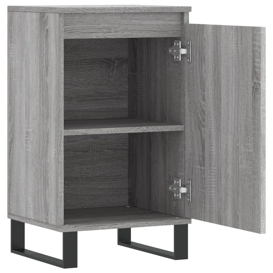 Buffet sonoma gris 40x35x70 cm bois d'ingénierie - 6