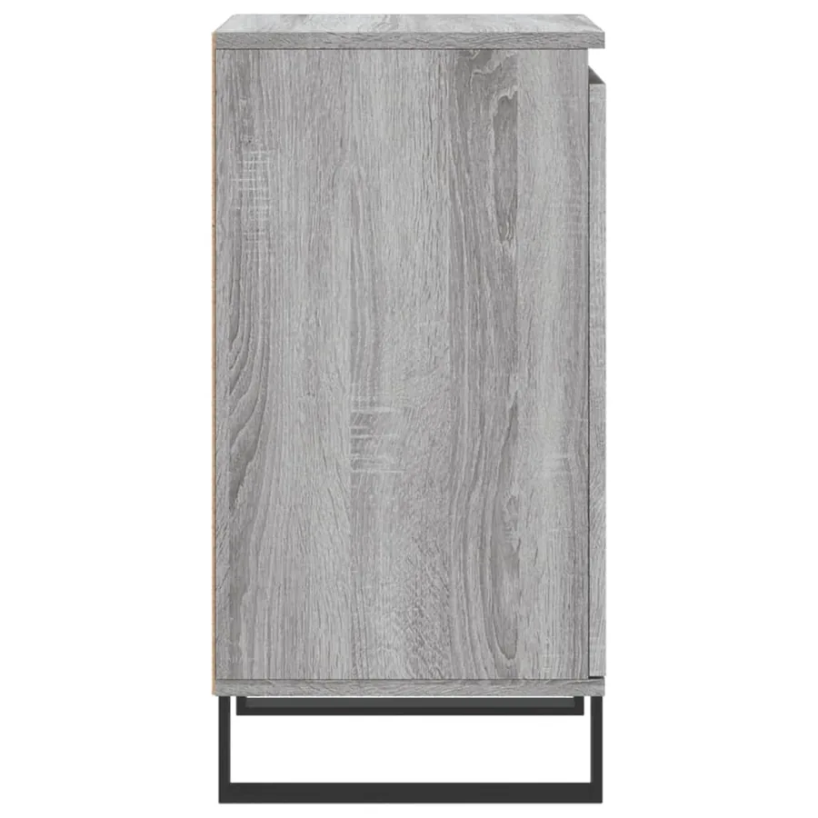 Buffet sonoma gris 40x35x70 cm bois d'ingénierie - 7