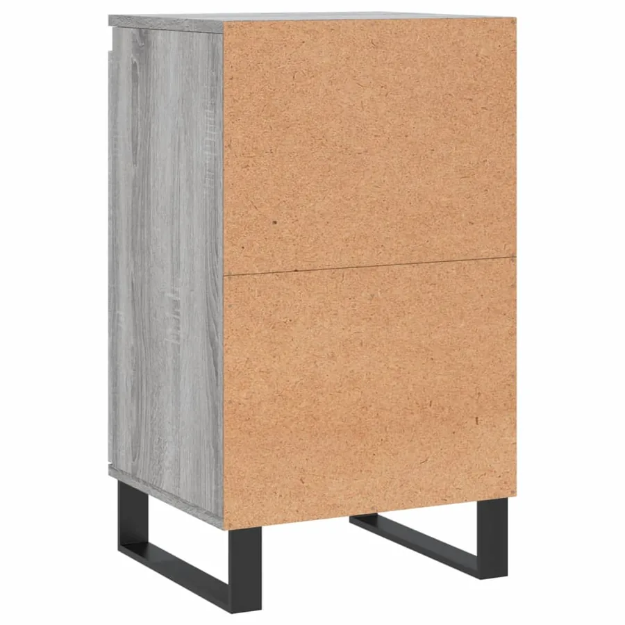 Buffet sonoma gris 40x35x70 cm bois d'ingénierie - 8