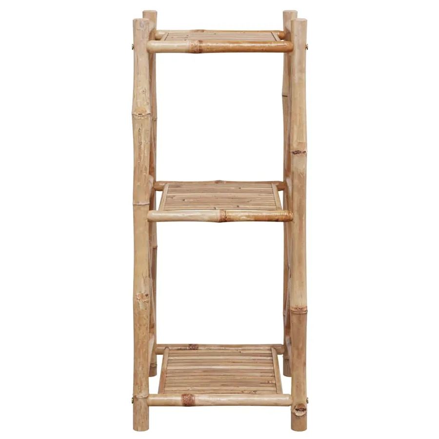 Étagère à 3 niveaux carré bambou - 4