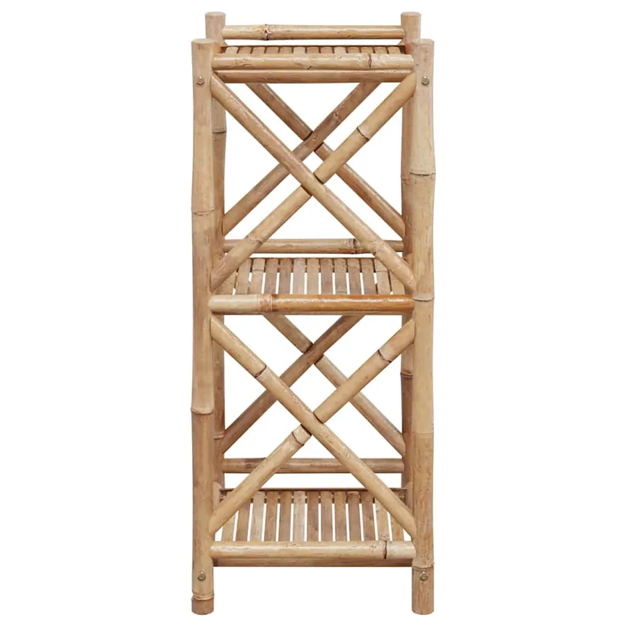 Étagère à 3 niveaux carré bambou - 5