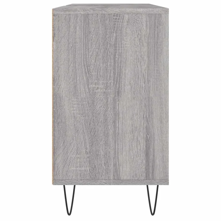 Armoire salle de bain sonoma gris 80x33x60 cm bois d'ingénierie - 7