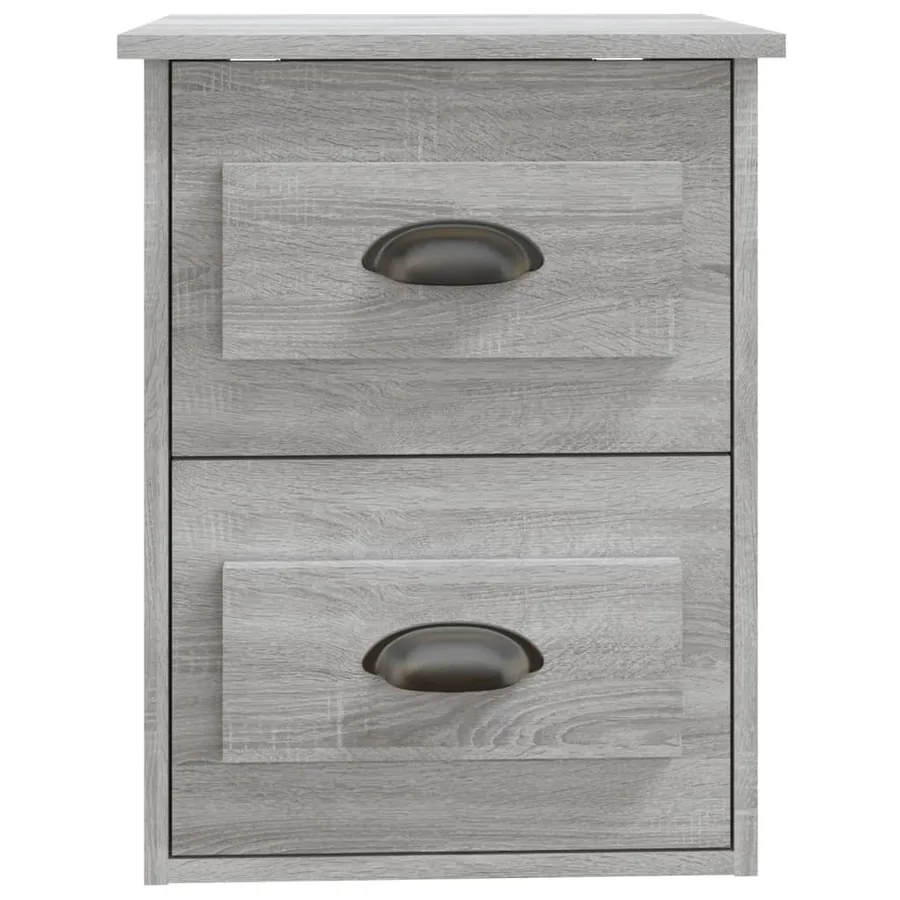 Table de chevet murale sonoma gris 41,5x36x53 cm - 7